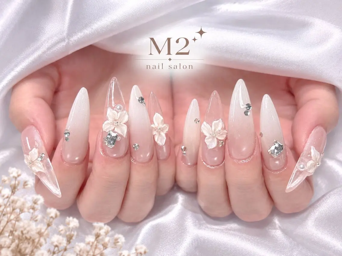 ネイル ハンドネイル 長さだし専門店 M2　rikaのネイルデザイン