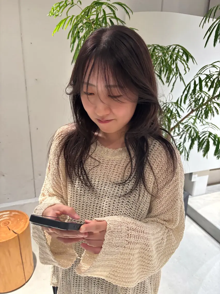 【平日限定】透明感カラー+超音波トリートメント🌬️内部補修でまとまり・ツヤ感UP◎の写真
