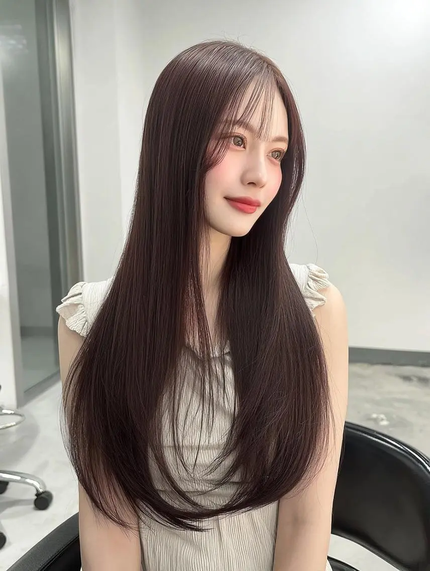 【ケアメニュー人気No.1✨️】艶増しカット+透明感カラー＋水素髪質改善TRの写真