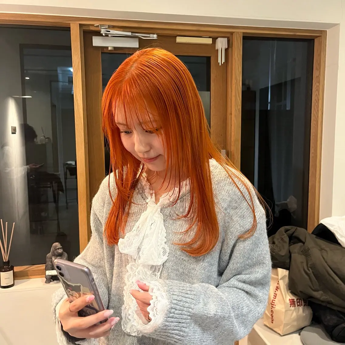 ロング 、 ハルナのヘアスタイル