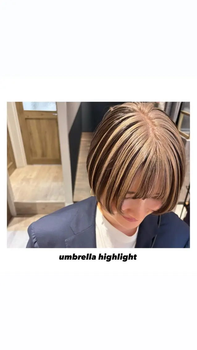 ショート カラー ブリーチ デザインカラー ハイライトカラー ハイライト ショートヘア ヘアカラー トリートメント hiro【沿線で叶う 似合わせhair】のヘアスタイル