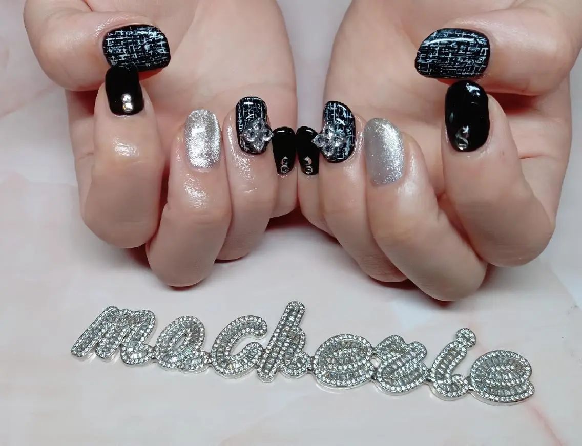 ネイル ツイードネイル ハンドネイル Nail Salon macherieのネイルデザイン