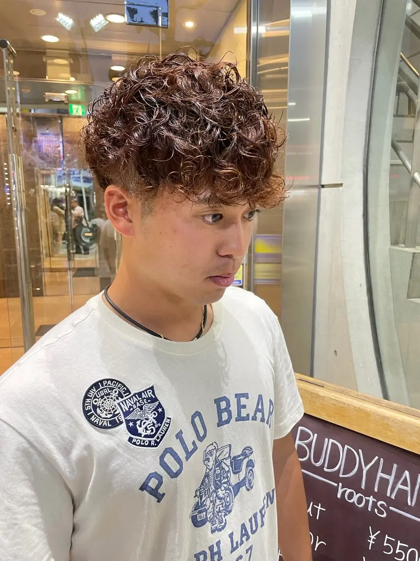 ショート パーマ メンズ メンズカット/パーマ 特化motooのヘアスタイル