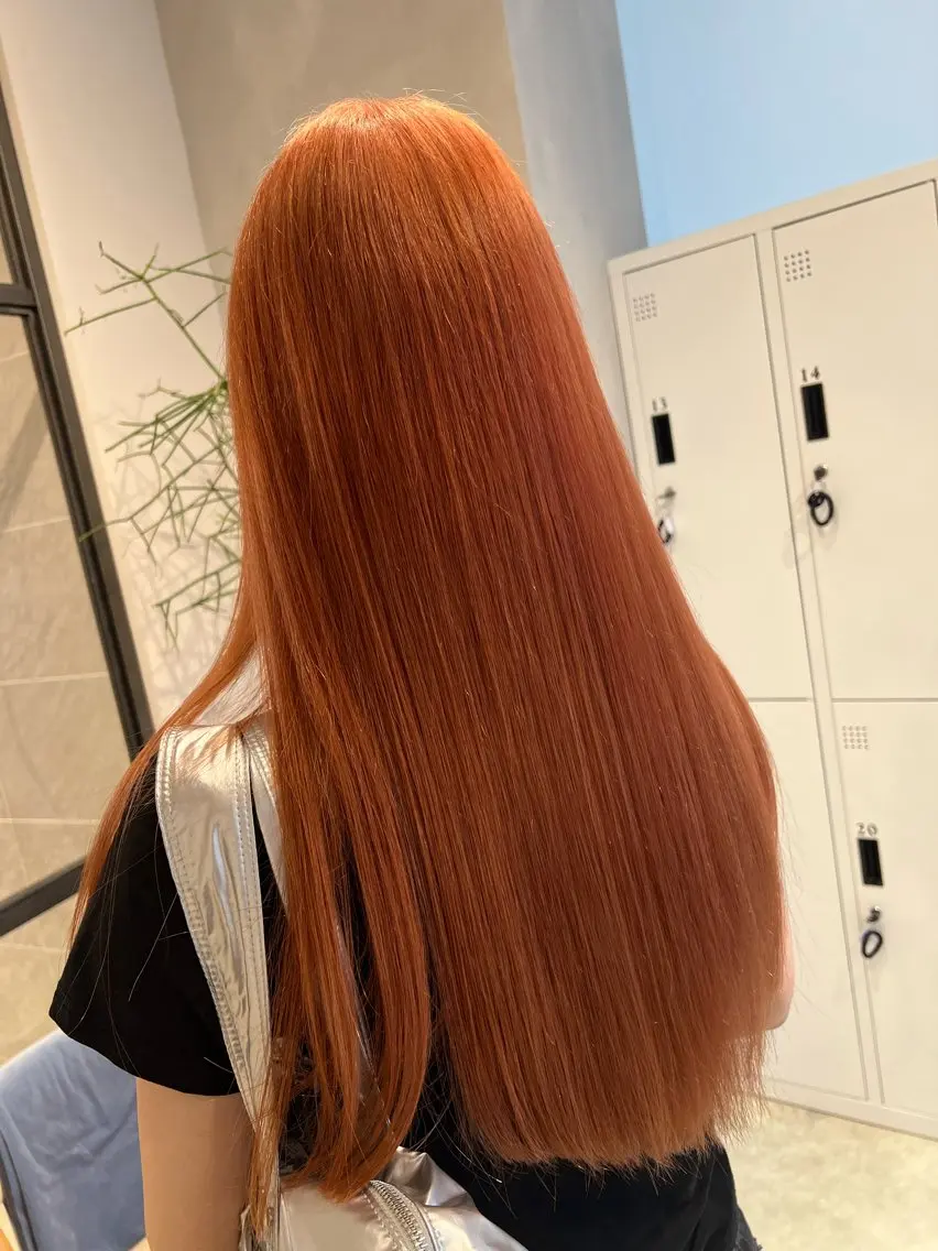 セミロング ヘアカラー トリートメント 渋谷ハイトーン/ デザインカラー阿部のヘアスタイル
