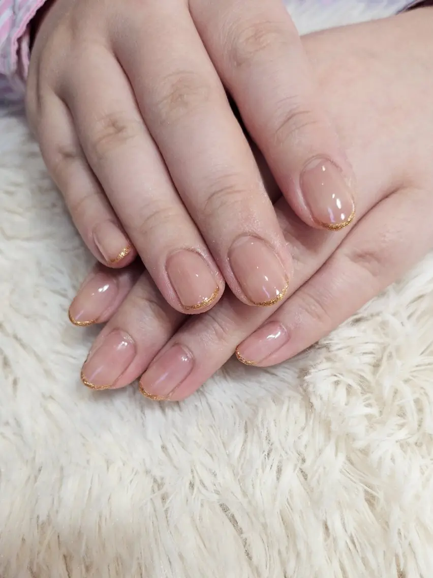 ネイル フレンチネイル plus j ゆう˚ʚ♡ɞ˚のネイルデザイン