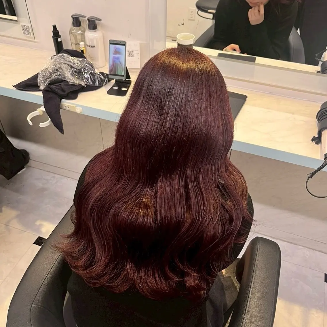 ロング カラー ヘアアレンジ メンズ ヘアカラー トリートメント さくら🍒 暖色カラー/髪質改善のヘアスタイル