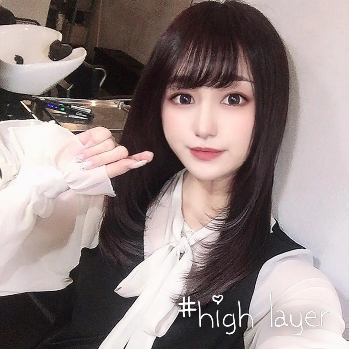 ロング カラー ベージュカラー グレージュ ボブ くせ毛 顔周りカット 渋谷レイヤーカット❌ 縮毛矯正専門/武田涼のヘアスタイル