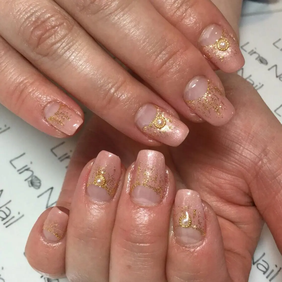 セミロング ミディアム ショート ロング カラー ネイル まつエク Lino Nail sekitomiのネイルデザイン