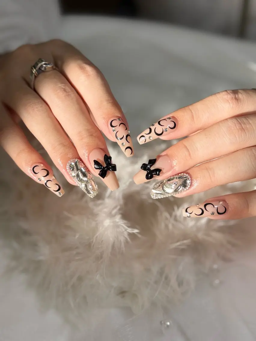 セミロング ハンドネイル Bibi nail Osakaのネイルデザイン