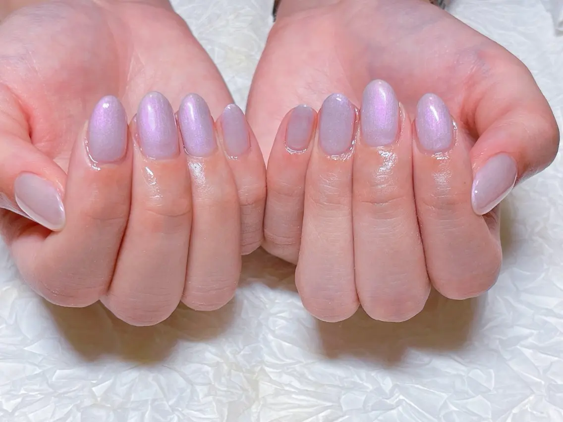 ネイル オーロラネイル ハンドネイル ハンドケア 💫ゆか_ Nailartistのネイルデザイン
