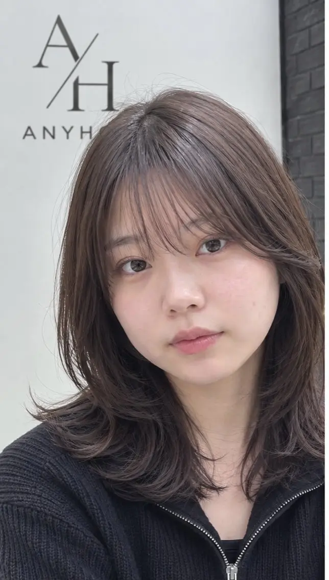 ミディアム カラー レイヤーカット カット ヘアカラー 池田達也anyhow /店長のヘアスタイル