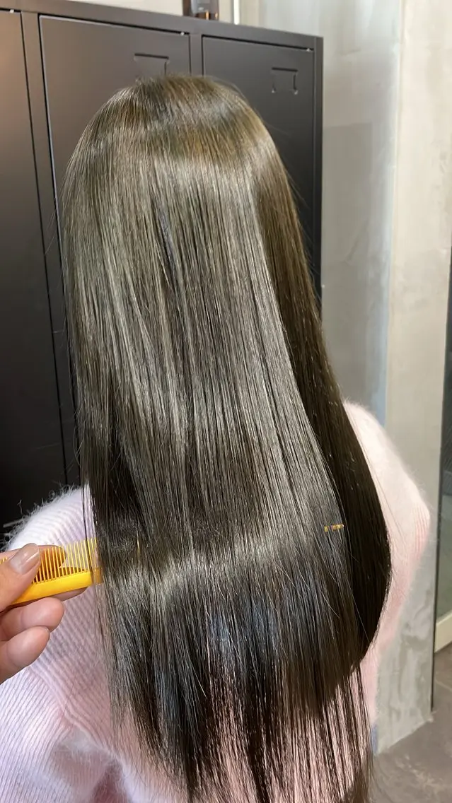 ミディアム カラー 髪質改善 カット ヘアカラー トリートメント ALLENhair 八尾店のヘアスタイル