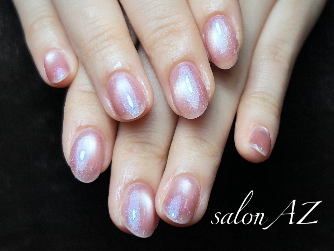 ネイル アートネイル フットネイル フレンチネイル マグネットネイル 持ち込み ハンドネイル salonAZ Miaのネイルデザイン