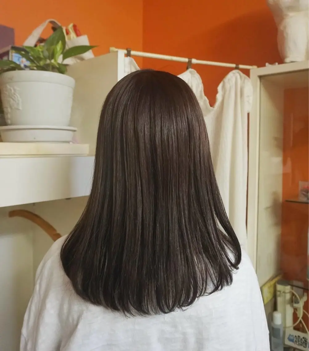 ロング カラー ブラウンカラー 小林 かんなのヘアスタイル