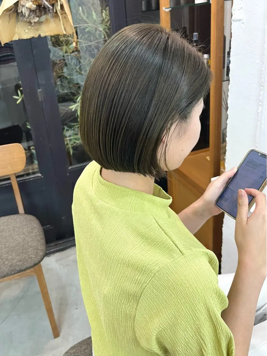 ショート カラー ベージュカラー ブリーチ ブラウンカラー ケアカラー 透明感カラー ayano🫧 《CIEN》のヘアスタイル