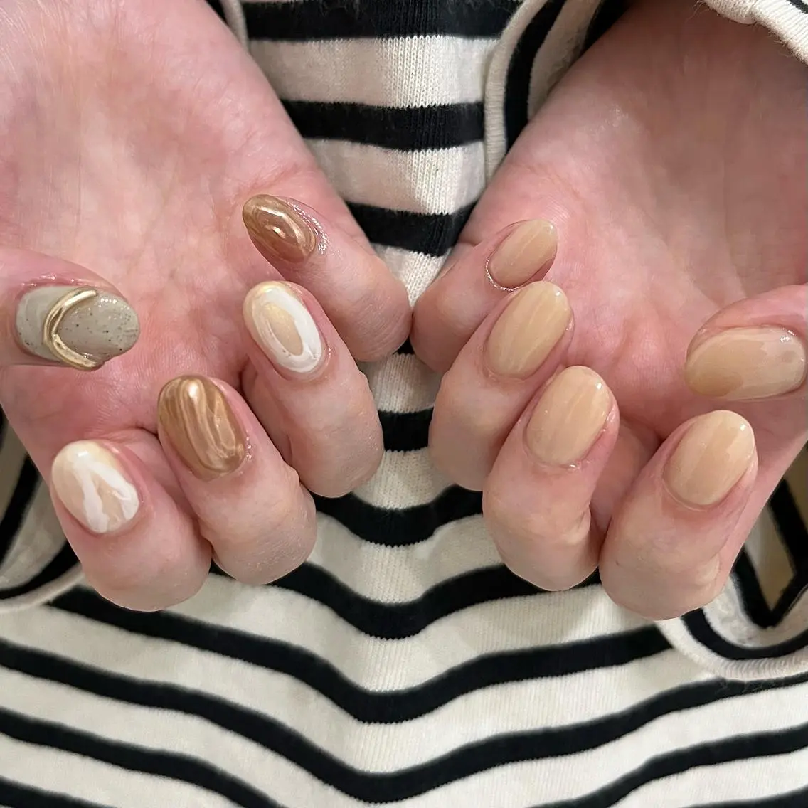 ネイル ワンカラーネイル ハンドネイル vegh. nail／阿波座のネイルデザイン