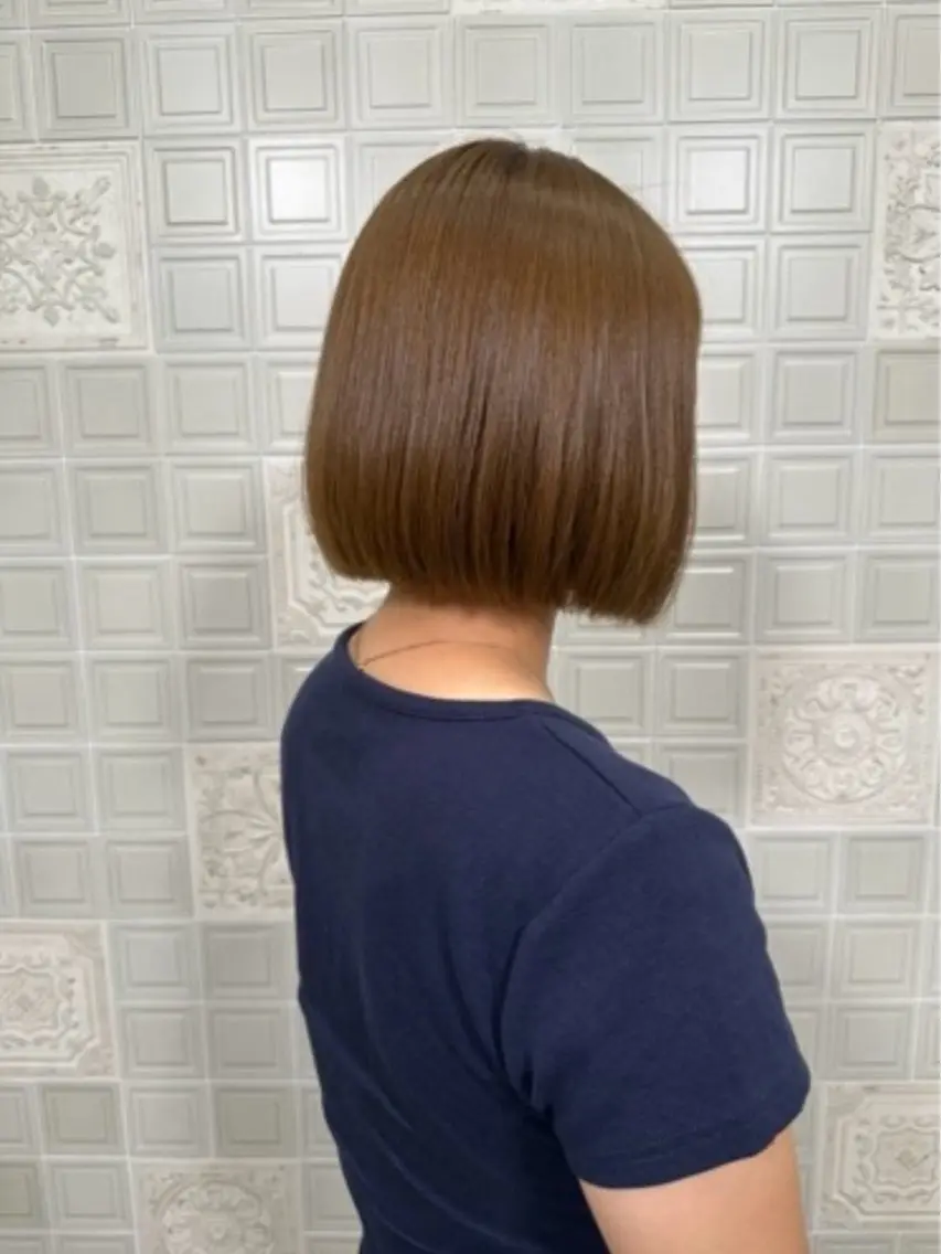 ショート カット ヘアカラー 縮毛矯正 トリートメント ✂️レイヤーカット 髪質改善枝松　凌✂️のヘアスタイル