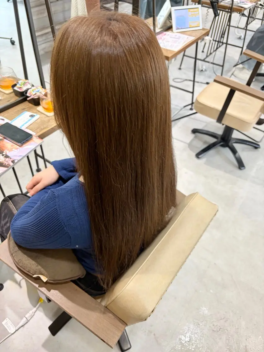 ロング カラー ブリーチなしwカラー /艶カラー/oukaのヘアスタイル