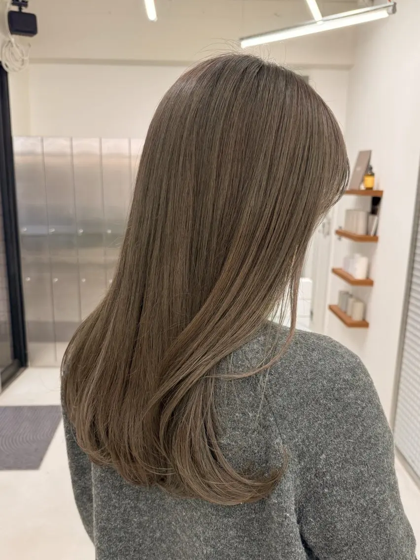 セミロング カラー カット ヘアカラー トリートメント 表参道🌿赤み消し カラー/チナツのヘアスタイル