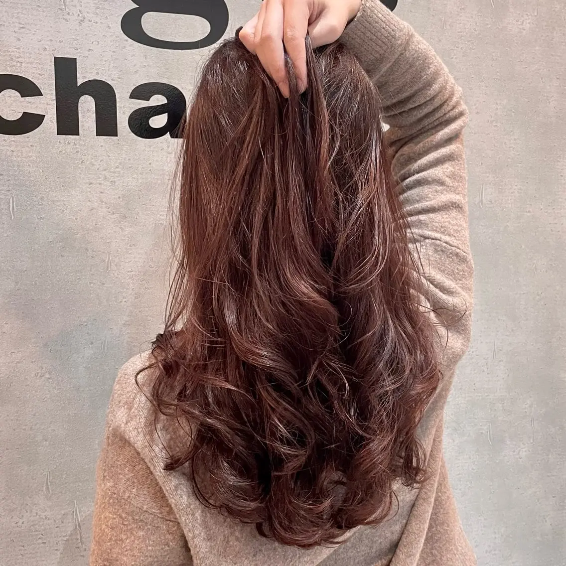 ロング カラー カット ヘアカラー トリートメント 前山 祐佳のヘアスタイル