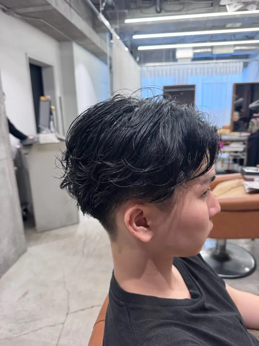 ショート カット パーマ tomoメンズ特化 /パーマ/カットのヘアスタイル