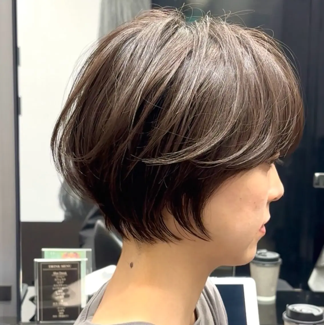 ショート ショートボブ ボブ ショートヘア short hair design上八木店のヘアスタイル