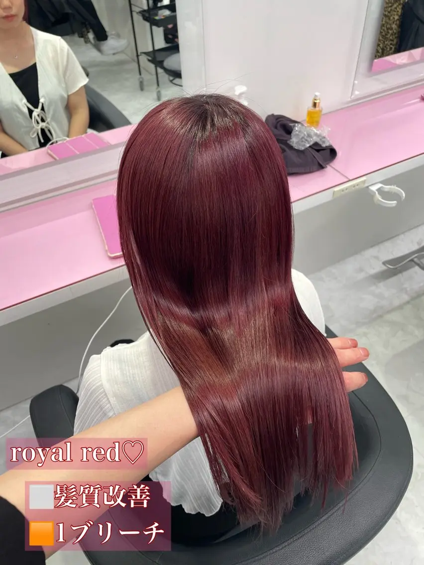 ロング カラー パーマ ヘアアレンジ えびけん/色落ちまで 可愛い♥️のヘアスタイル