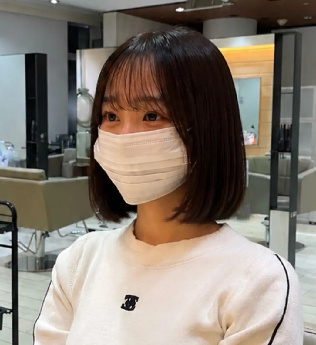 ショート カラー 園田 萌華のヘアスタイル