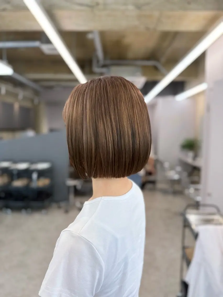 ショート カット ヘアカラー トリートメント anju.カット 透明感カラー/パーマのヘアスタイル