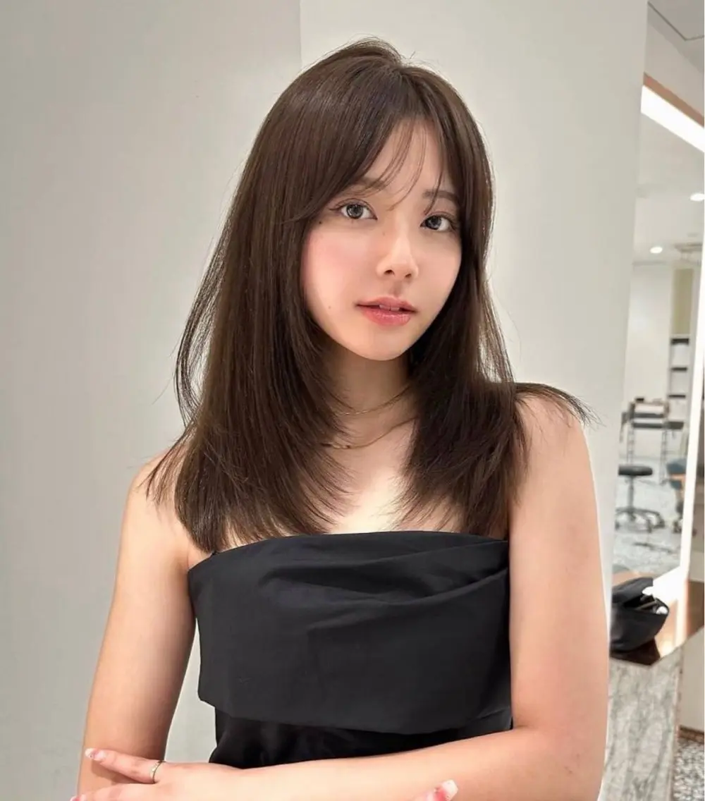 ロング 藤原 陽一郎のヘアスタイル