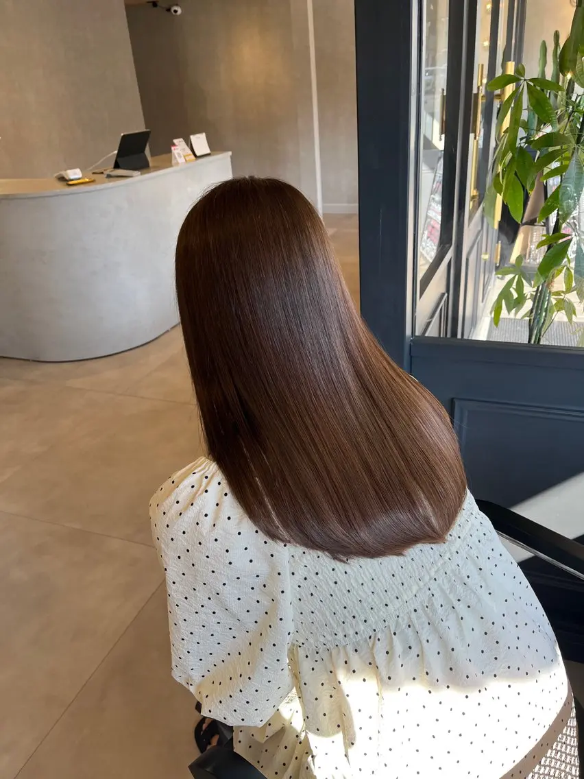 ロング ヘアカラー トリートメント 透明感カラー🪽/ 個室スパ🫧/はるかのヘアスタイル