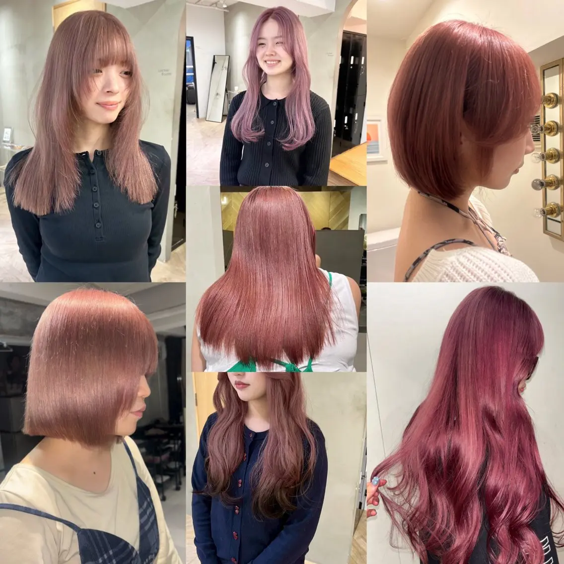 カラー ピンクカラー ヘアカラー 🪺透明感カラー/ ブリーチ/カエデ🪺のヘアスタイル
