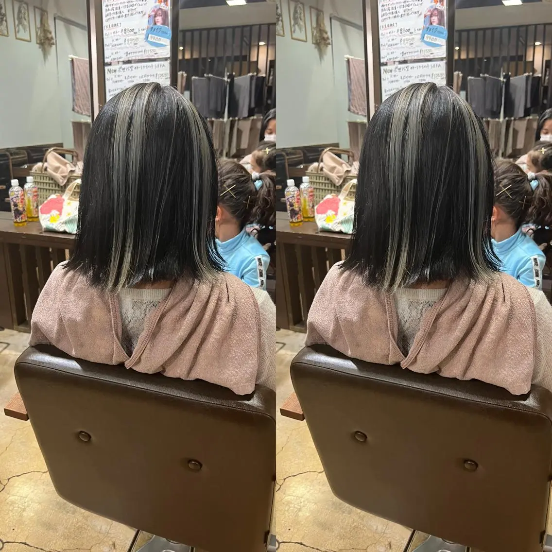 ミディアム カラー 北原 練のヘアスタイル
