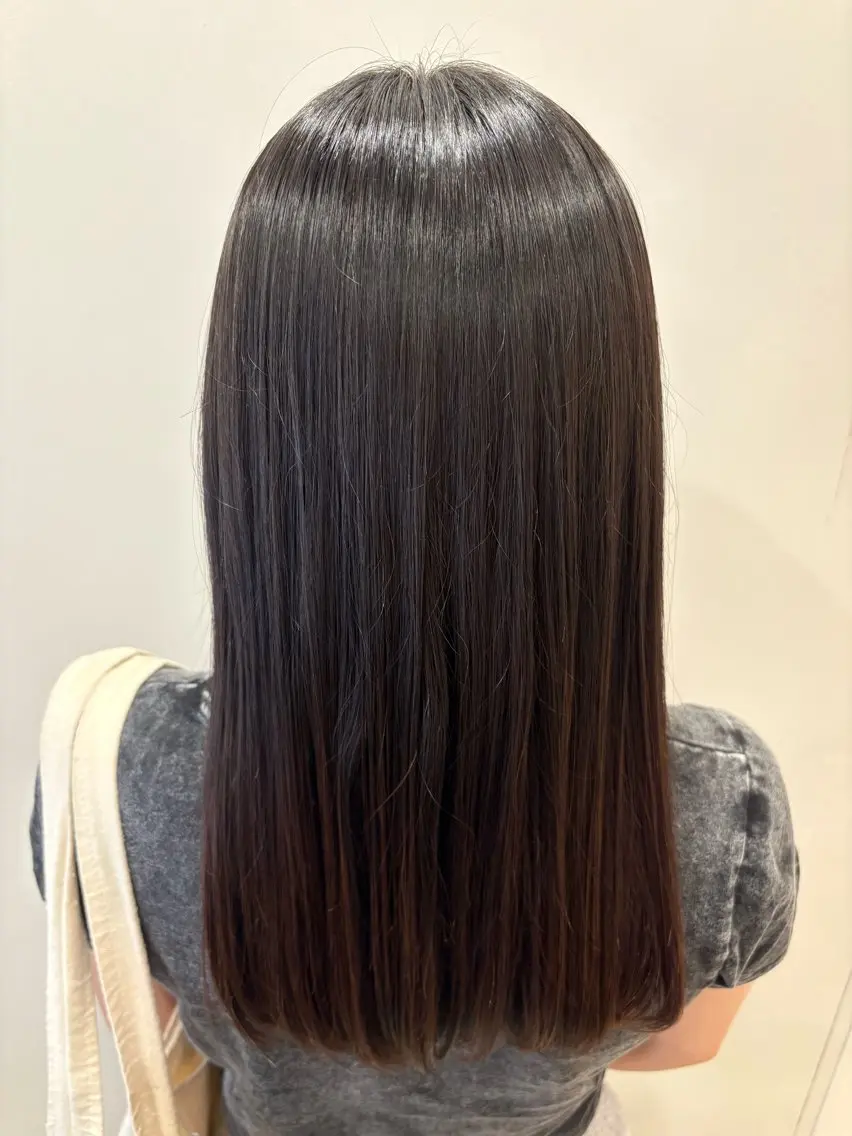 セミロング カット 縮毛矯正 sakura💭🍓 CIEL四条河原町のヘアスタイル