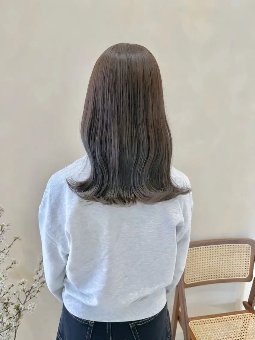 ミディアム カラー カット ヘアカラー トリートメント 🎀やわらかカラー/ 艶カラー/よこやまのヘアスタイル