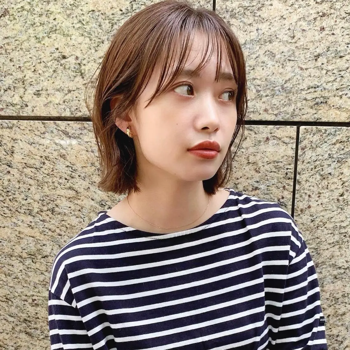 ショート カラー 🌱小顔ヘア/ボブ ミディアム/双葉🌱のヘアスタイル