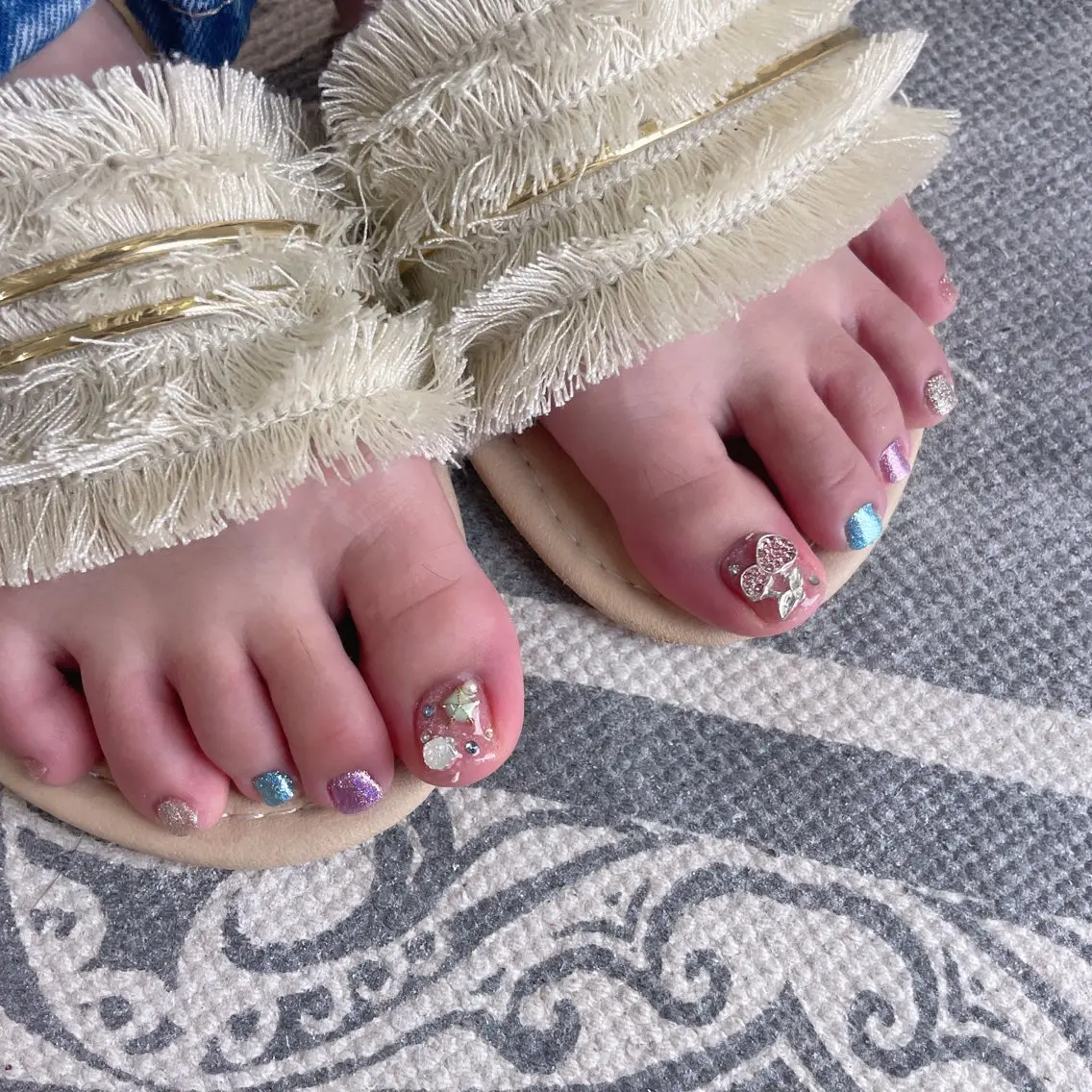 ネイル フットネイル Riran ᨳ⁺˳⋆.MIUのネイルデザイン