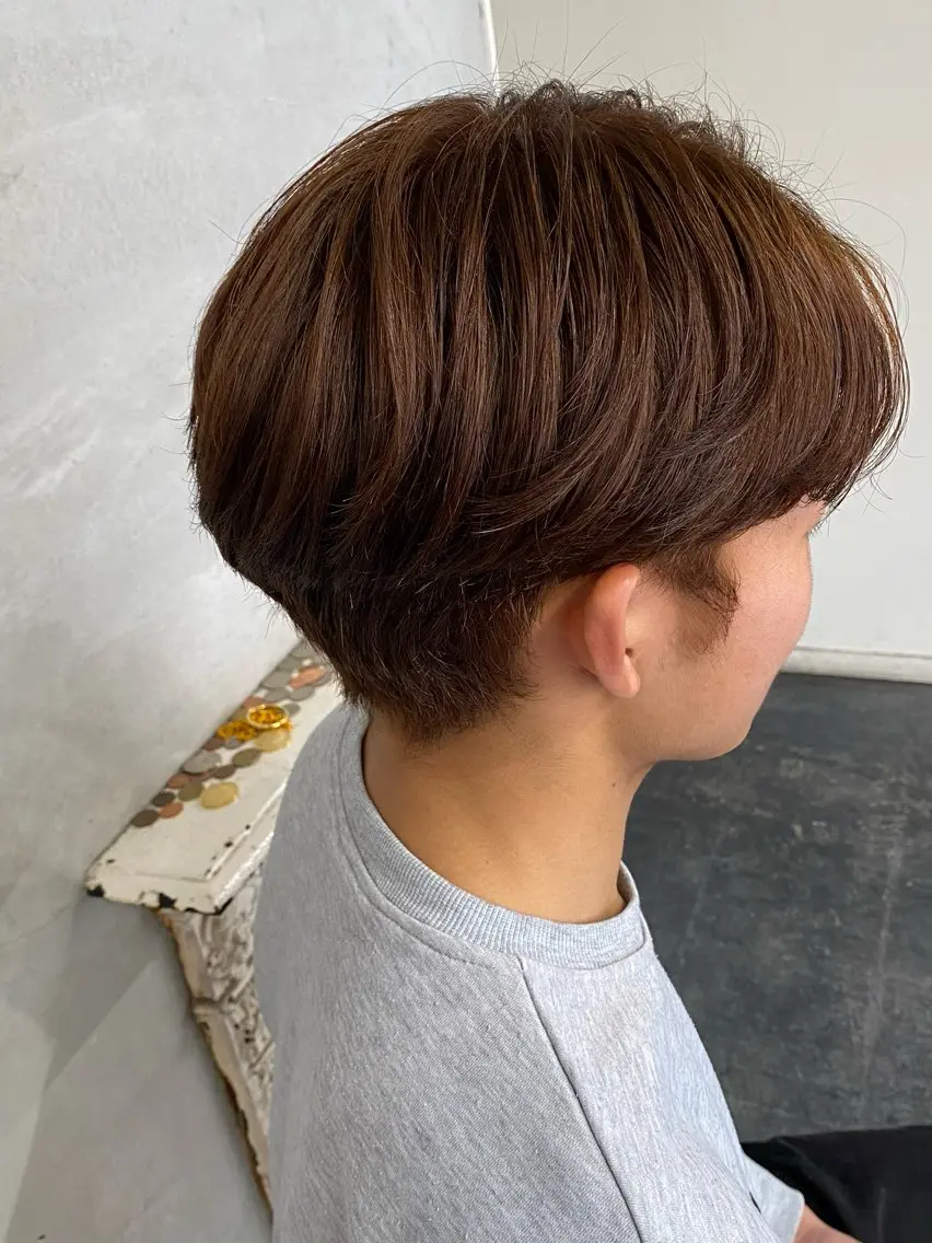 カラー メンズ ベージュカラー ヘアカラー トリートメント SET-UP りこ🧸のヘアスタイル