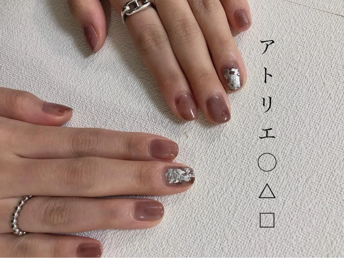 ネイル ニュアンスネイル ハンドネイル アトリエ ○△□のネイルデザイン