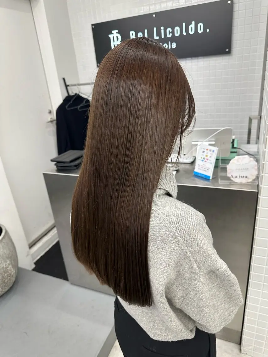 ロング カラー カット ヘアカラー トリートメント 古田 昂也のヘアスタイル