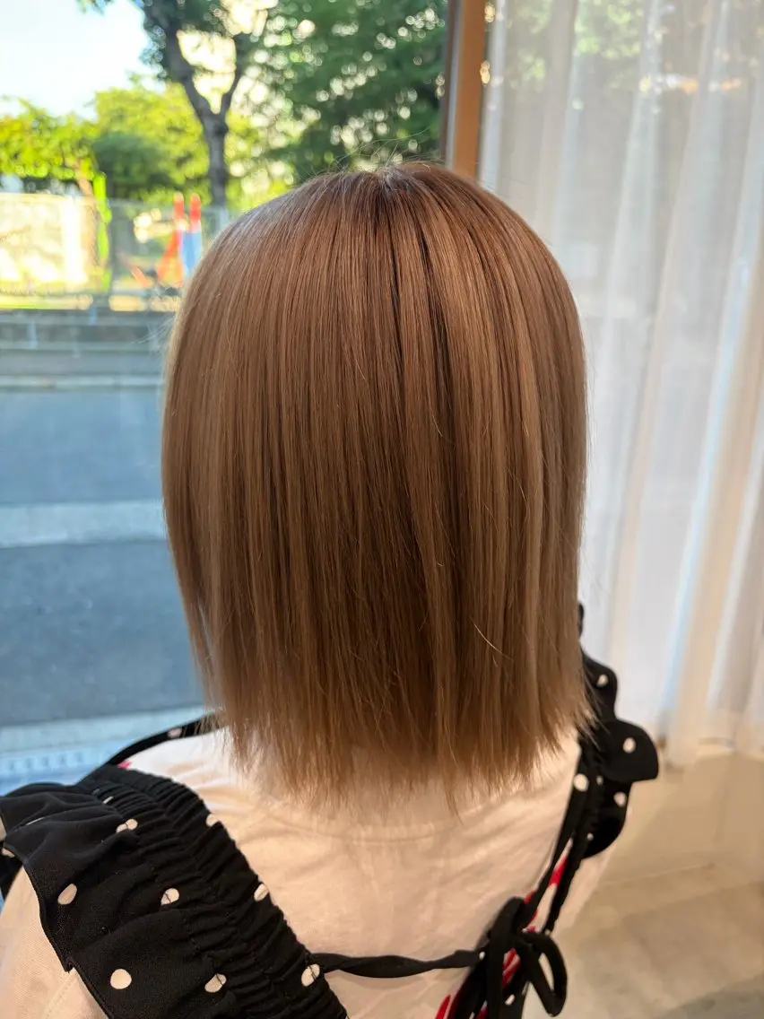 ミディアム カラー ヘアカラー トリートメント 千聖/ 暖色ハイトーン⛓🩶のヘアスタイル