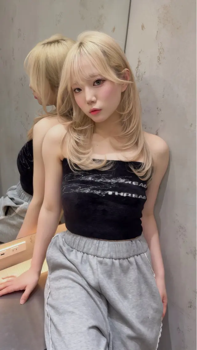 【ミルクティー比率85%✨】透明感ミルクティーケアブリーチの写真