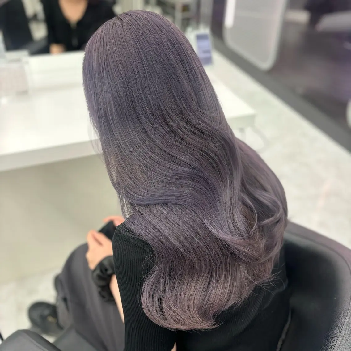 ロング キッズ 抜け感レイヤー︴ ニュアンスカラーのヘアスタイル