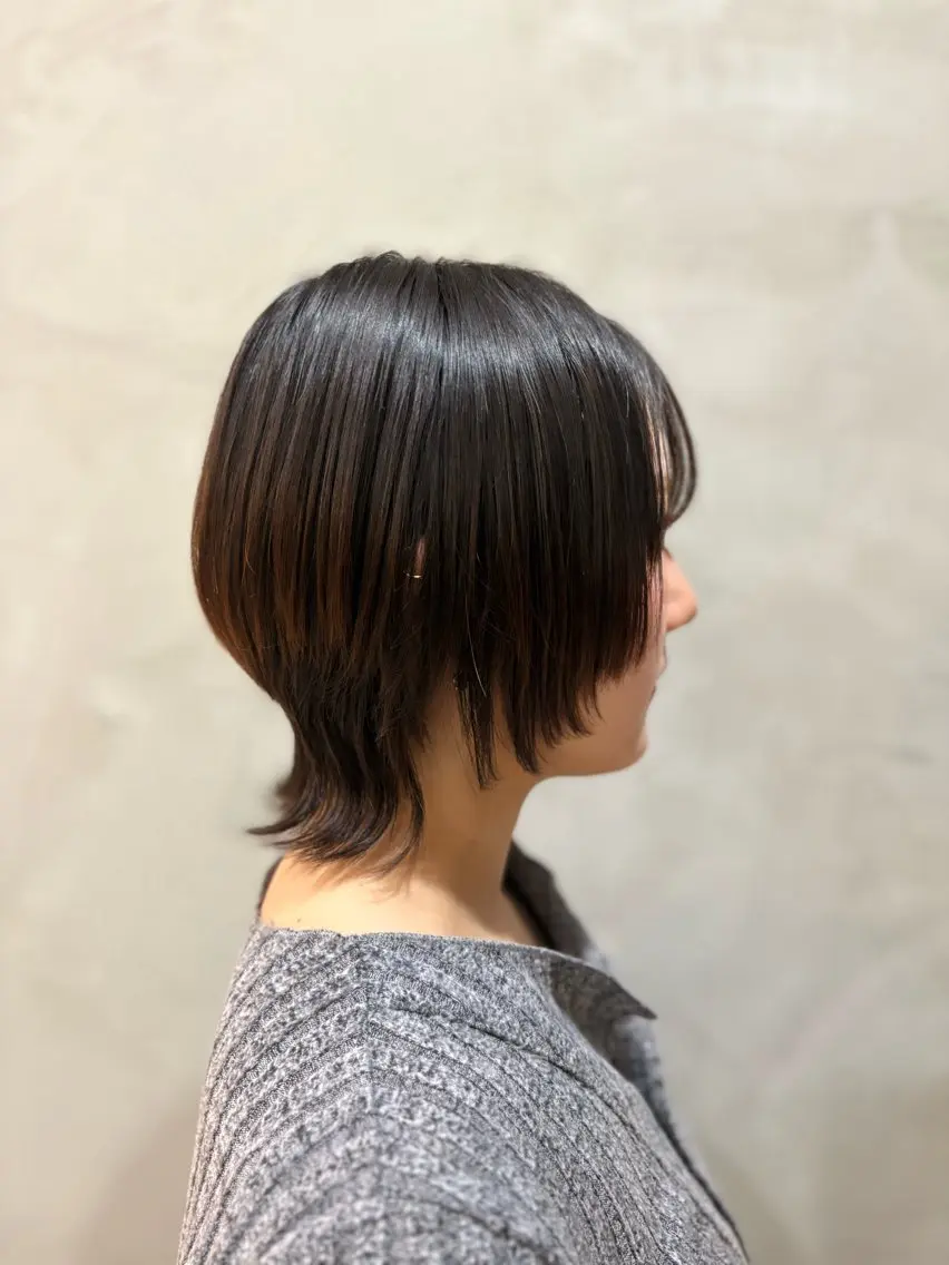 カラー カット ヘアカラー かわうち れなのヘアスタイル