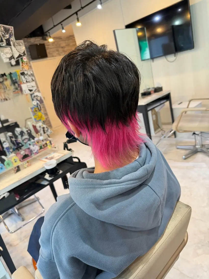 ショート カラー カット ヘアカラー 派手髪/ハイトーン/ エクステ✨ユウキのヘアスタイル