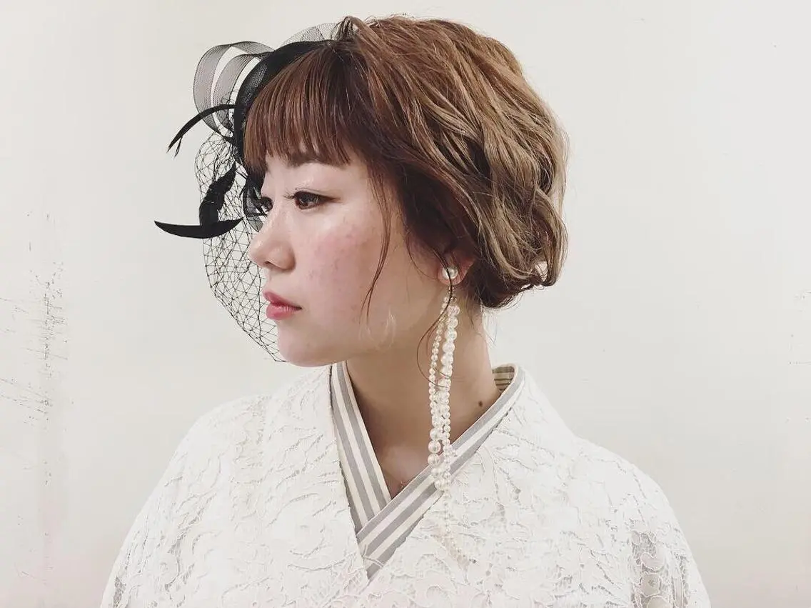 ミディアム ヘアアレンジ アイサロン併設美容室 RAD noelのマツエク・マツパデザイン