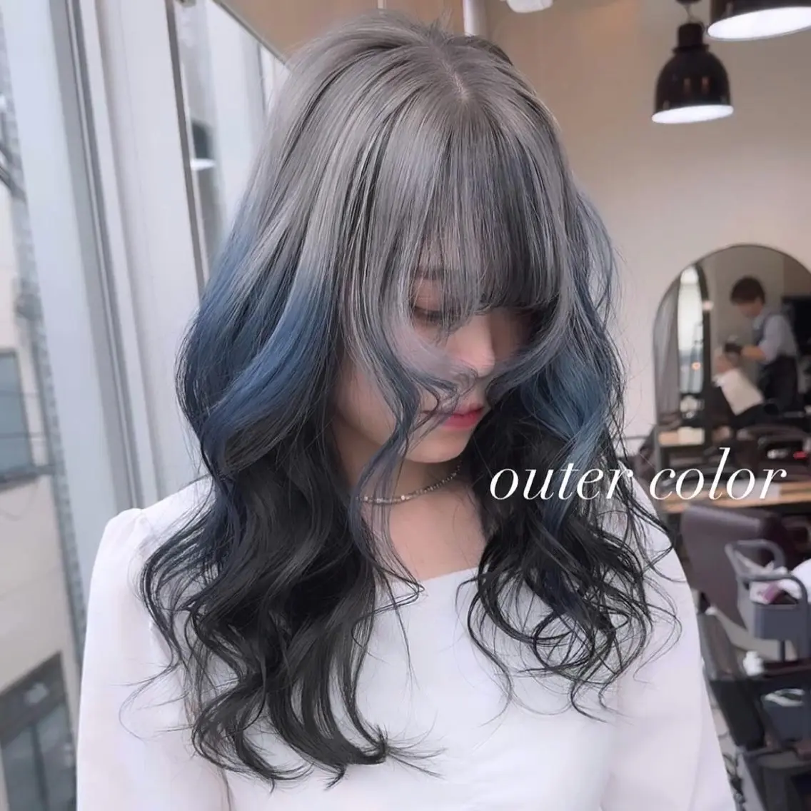 ロング カラー カット ヘアカラー トリートメント ヘアセット 💜ハイトーン💛 マジカルかいちゃんのヘアスタイル