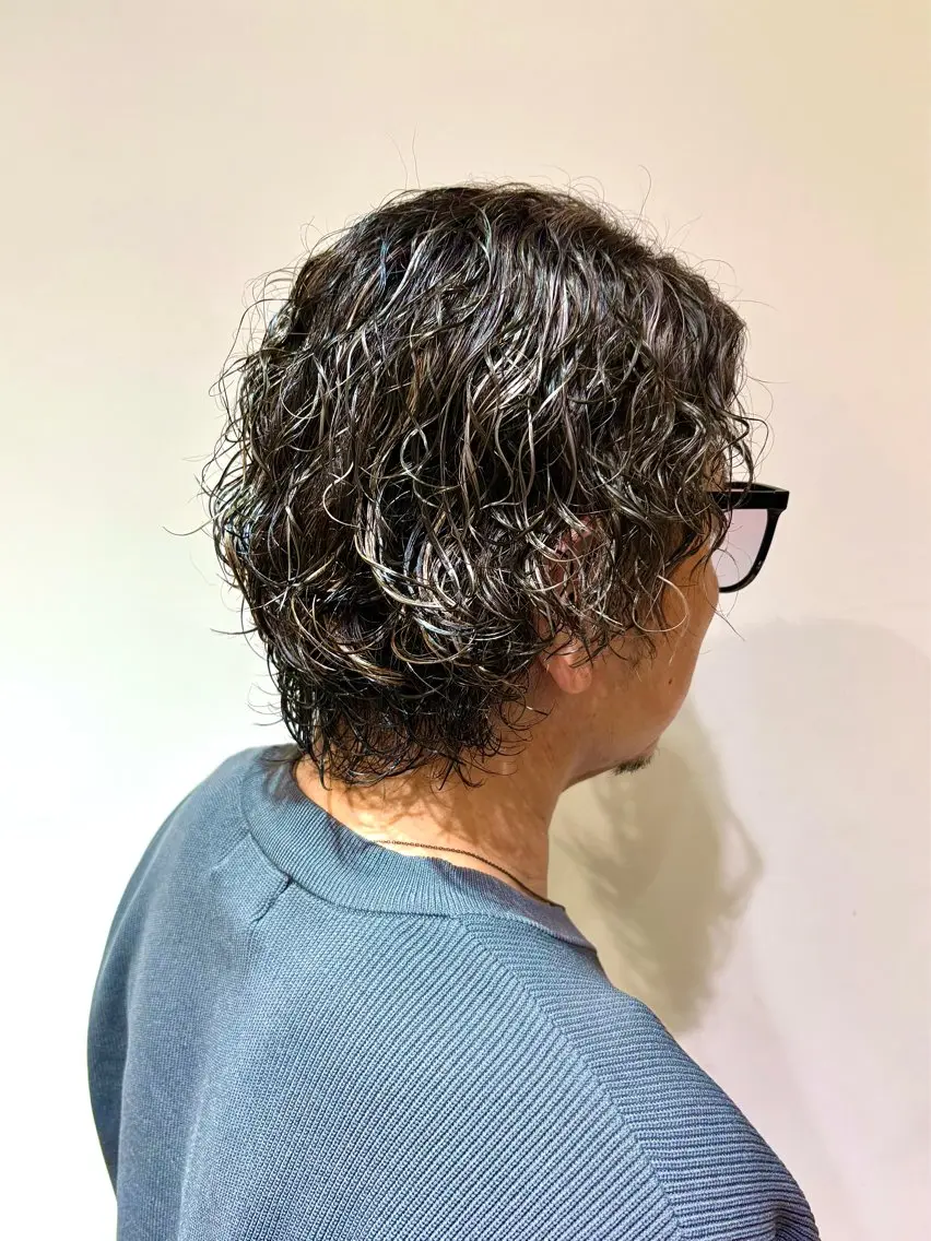 ショート カット ヘアカラー パーマ 🌊メンズ特化🌊パ ーマ/ブリーチ/るきのヘアスタイル