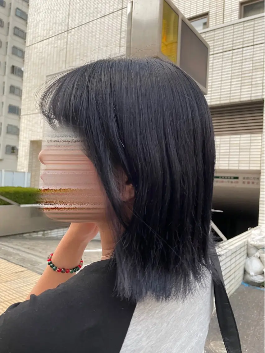 ミディアム カラー 💜Rebre** Mayu💜のヘアスタイル