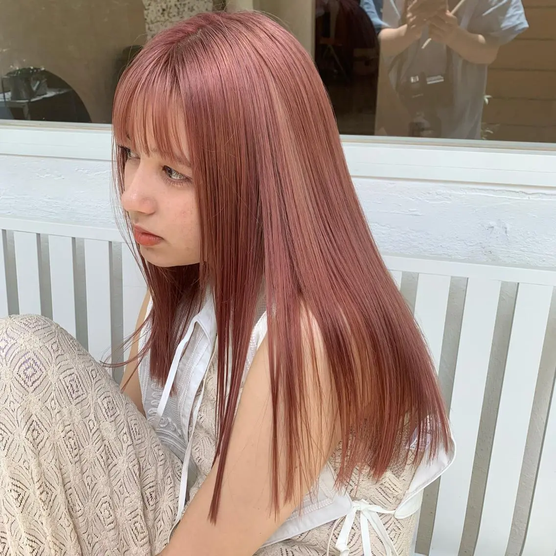 ロング カラー wakana/ 柔らかベージュカラーのヘアスタイル